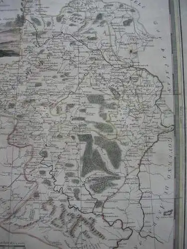 Russland Oblast Moskau Woronesch kolor Kupferstichkarte Giov. Cassini 1795