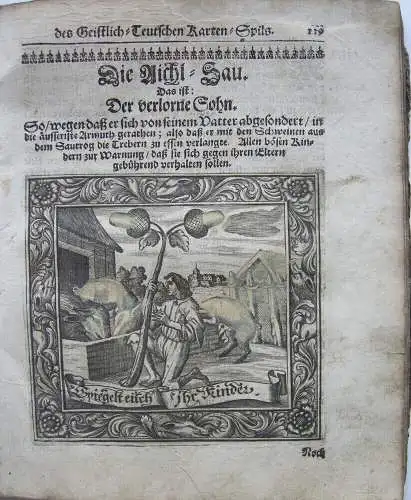 Andreas Strobl Geistliche Deutsche Karten-Spil Sulzbach 1693 Barock Kupferstiche