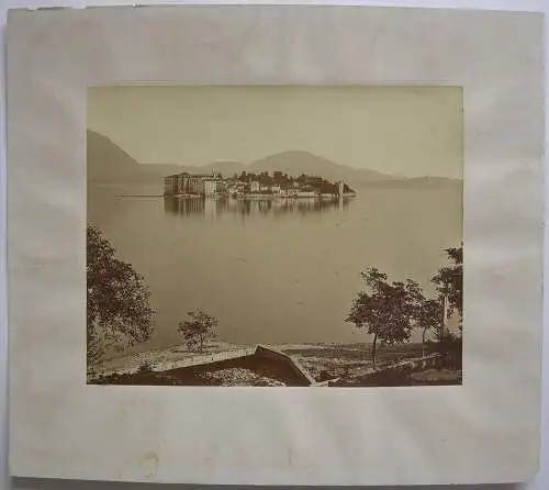 Isolabella Lago Maggiore Italien Albumin Fotografie ca. 1890