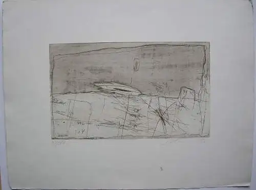  Karl Bohrmann (1928-1998) Abstrakte Komposition Orig Radierung signiert 1962