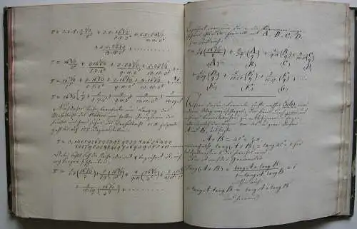 Joh. Leonh. Späth Diffenzial Calcul Mathematik Handschrift 1829 Cyclometrie