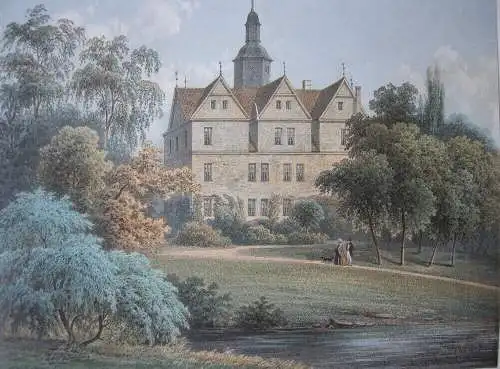 Demerthin Gumtow Brandenburg Prignitz Orig Lithografie Hennicke 1860