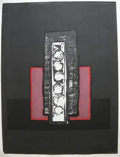 Hans O. Müller-Erbach (1921-1984) Geometr Komposition Lithografie 1967 signiert