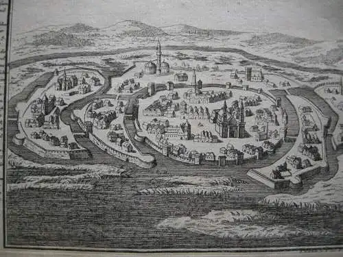 Székesfehérvár Stülweissenburg Ungarn Gesamtansicht Kupferstich Bodenehr 1720