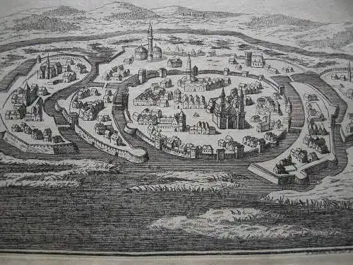 Székesfehérvár Stülweissenburg Ungarn Gesamtansicht Kupferstich Bodenehr 1720