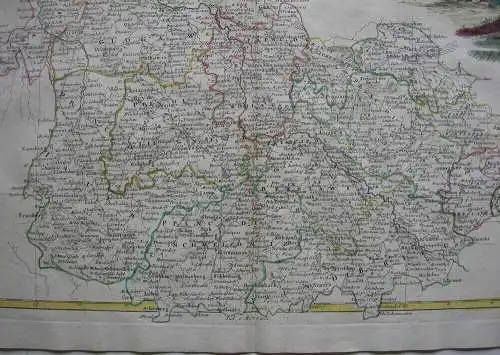 Unter-Schlesien Slask Wroclaw Orig. Kupferstichkarte Zatta 1779 Polen Polski