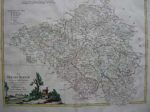 Ober-Schlesien Slask Wroclaw Orig. Kupferstichkarte Zatta 1779 Polen Polski