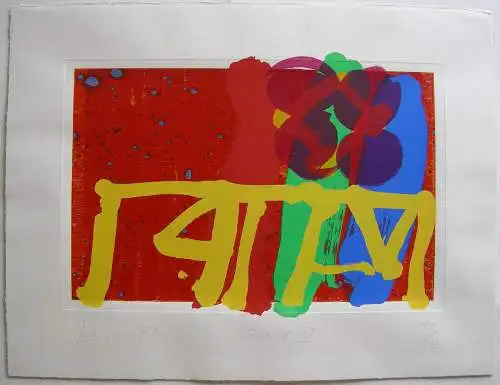 Albert Irwin (1922-2015) Concordia I Orig Serigrafie Abstrakter Expressionismus 