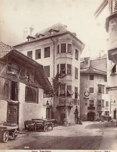 Giorgio Sommer Bozen Batzehäusle Albumin Vintage 1880 