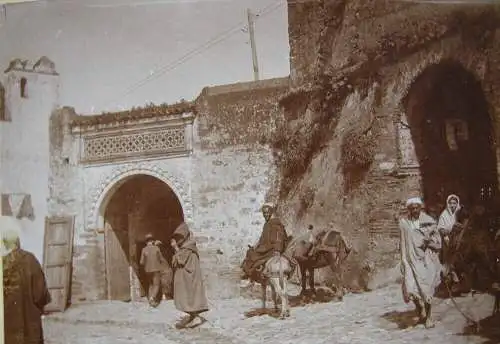 Maghreb Marokko Algerien Souk 11 Albumin Vintage ca 1900 Afrika