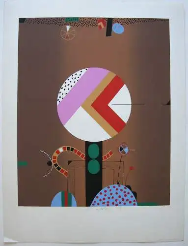 Ernst Wild (1924-1985) Exakte Form gewünscht Serigrafie 1973 signiert Probedr