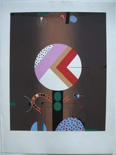 Ernst Wild (1924-1985) Exakte Form wurde.. Orig Serigrafie 1973 signiert Probedr