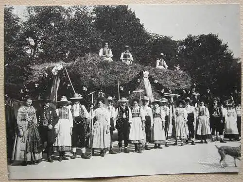 Oktoberfest München 1903 Luftaufnahme Getreideernte  4 Orig Fotografien 1903