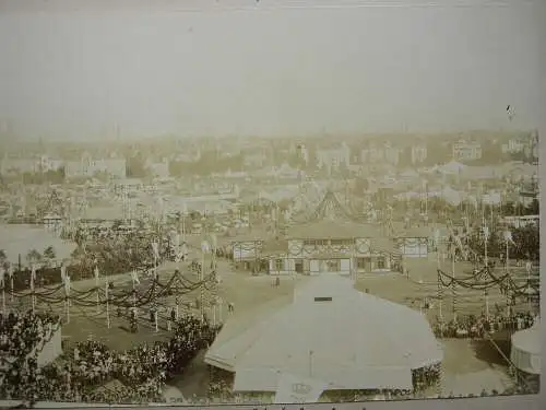 Oktoberfest München 1903 Luftaufnahme Getreideernte  4 Orig Fotografien 1903