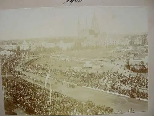 Oktoberfest München 1903 Luftaufnahme Getreideernte  4 Orig Fotografien 1903