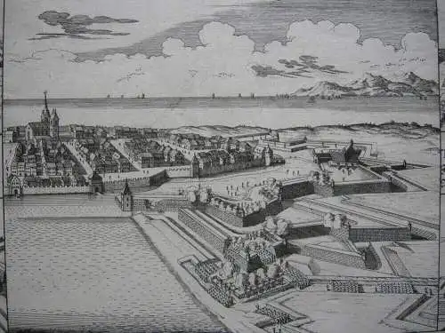 Zürich Überwindung Befestigungsanlagen Orig Kupferstich Melchior Füssli 1713