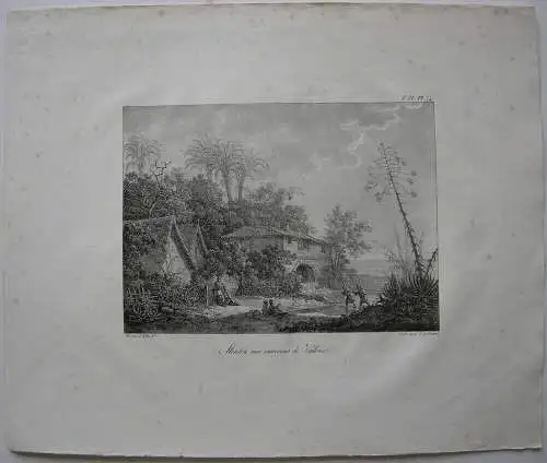 Molino cerca de Valencia Orig Lithografie Engelmann 1823 Espana