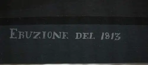 Eruzione di Vesuvio 1813 Orig. Gouache ca. 1880 Neapel Napoli  Italia Vesuv 