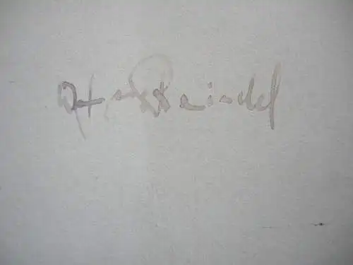 Wolfgang Reindel (1925-2001) Schaufelrad-Dampfer Orig Gouache signiert 