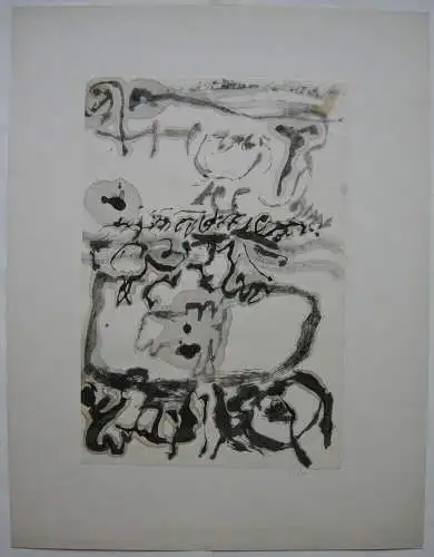 Dieter Stöver (1922-1984)  Abstrakte Komposition Orig Lithografie 1964 sign