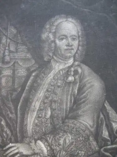 Anton v. Hellersperg (1728)  Bayerischer Jurist Orig Schabkunstblatt Ledergerber