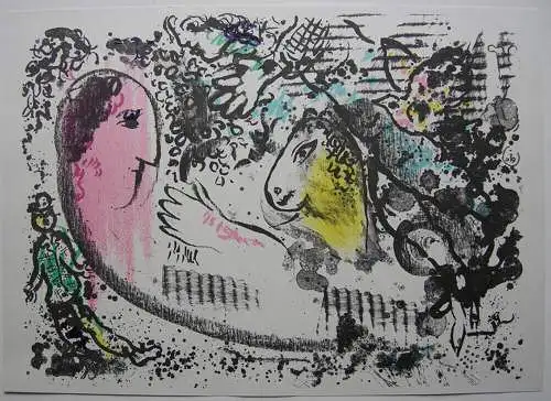 Marc Chagall (1887-1985) Reverie Träumerei Orig. Lithografie 1969