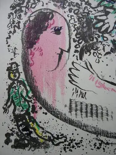 Marc Chagall (1887-1985) Reverie Träumerei Orig. Lithografie 1969