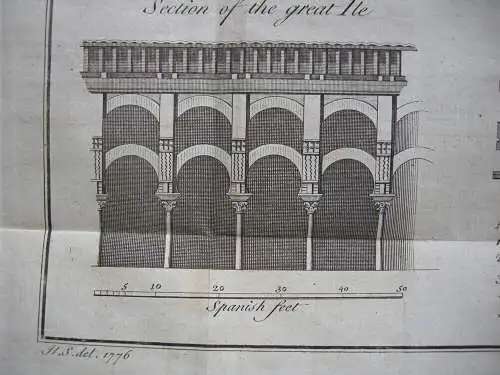 Córdoba Mezquita Moschee España 3 Orig Copperplates 1775 Giomignani