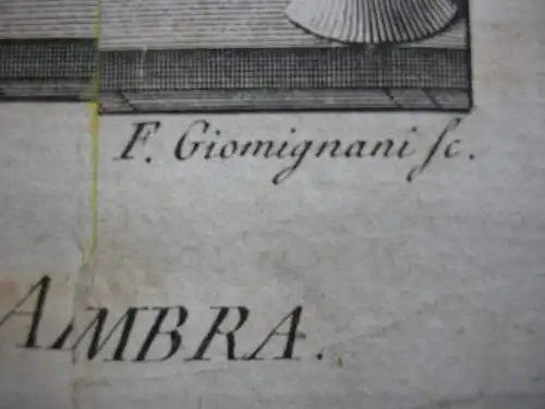 Granada Alhambra Entrada Torre Hermanas Espana Orig Copperplate 1775