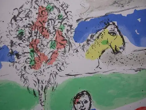 Marc Chagall (1887-1985) Le Fleuve vert Orig. Lithografie 1974