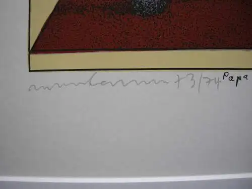 Siegfried Neuenhausen (1931) Papa arbeitet in Wolfsburg Orig. Lithografie sign