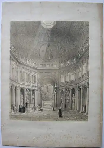 Domenico Quaglio (1786-1837) Florenz Dom Baptisterium Orig Farblithografie 1830