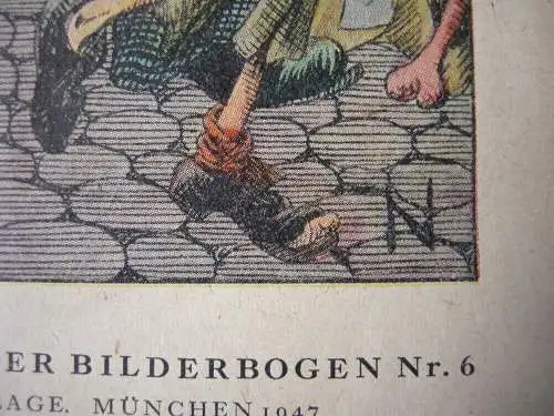 Schwabinger Bilderbogen Nr. 6 Das Parteiprogramm Otto Nückel 1947 Schlaraffenld