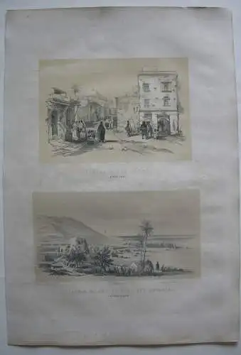 Algerien Algerie Alger Jardin du Dey Fort Anglais Lithografie Bayot 1840 Afrika