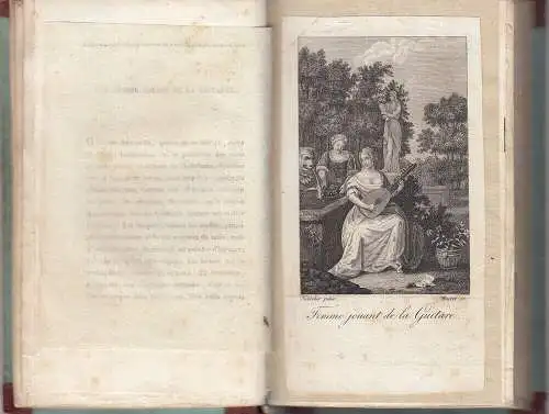 Petit Almanach des Dames Paris 1812 halbleder 6 Kupfertafeln