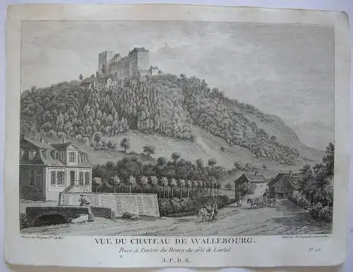 Waldenburg Schweiz Basel-Landschaft Ansicht Orig Kupferstich 1780 Liestal