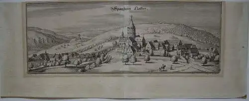 Sponheim Kloster Bad Kreuznach Gesamtansicht Orig Kupferstich Merian 1650