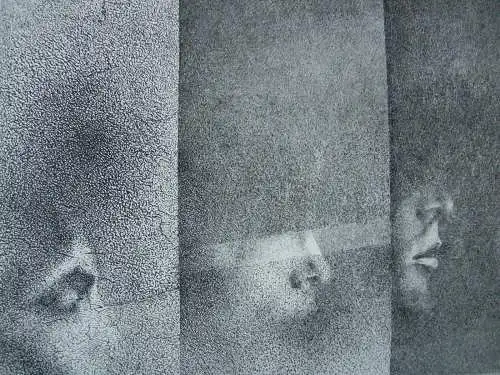Günther Cordes (1943) Faces Orig Lithografie 1969 signiert