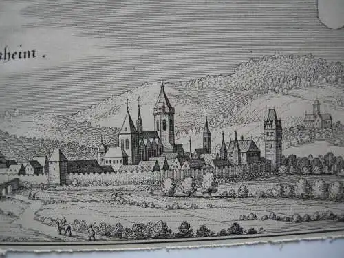 Bad Sobernheim Bad Kreuznach Gesamtansicht Orig Kupferstich Merian 1650