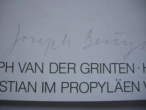 Joseph Beuys Bleistiftzeichnungen Propyläen Orig Plakat 1973 von Beuys signiert