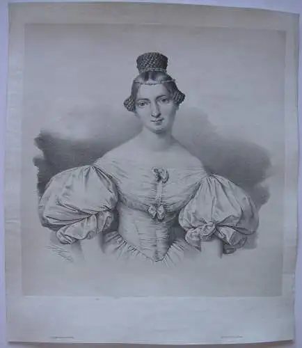 Therese Dessoir (1812-1873) Schauspielerin Breslau Orig. Lithografie F. Koska 