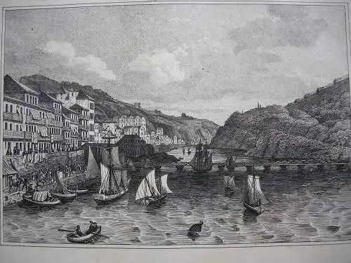 Oporto Porto Portugal Douro Orig. Lithografie 1842 