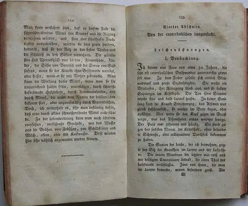 Portal Beobachtungen Behandlung Lungenschwindsucht Band 1 Hannover 1799