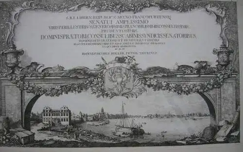 Joh Jak Koller (1746-1806) Äußere Prospekte Frankfurt Orig Radierugn 1777 Titel