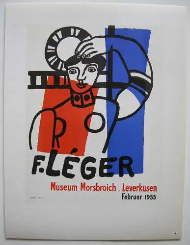 Fernand Léger Museum Morsbroich Orig Lithografie 1955 Maitres de l'Ecole 1959