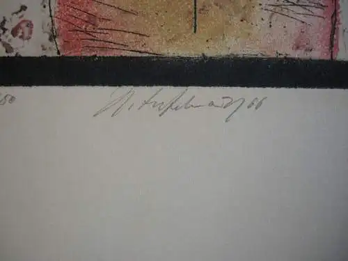 Walter Tafelmaier (1935) Mönch Orig. Farbradierung 1966 signiert