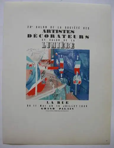 Raoul Dufy Plakat Artistes Decorateurs Orig Lithografie 1959 Maitres de l'Ecole 
