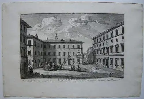  Chiesa S. Lucia alle Botteghe oscure Italia Roma rom G. Vasi Kupferstich 1760