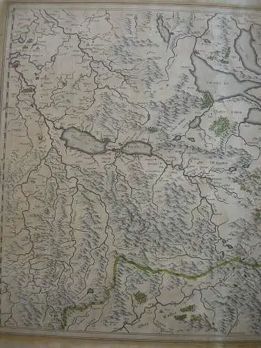 Schweiz Aargau Vierwaldstätter Luzerner See Kupferstichkarte Mercator 1633