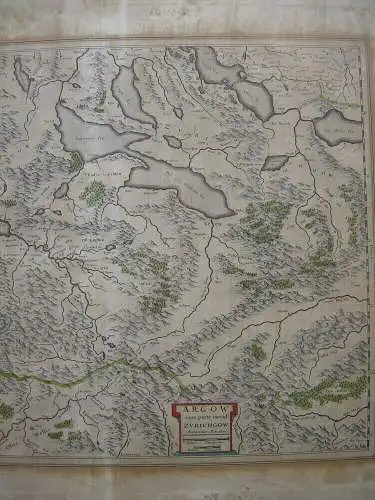 Schweiz Aargau Vierwaldstätter Luzerner See Kupferstichkarte Mercator 1633